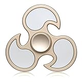 Hand Spinner 3-5 Minutes EDC Fidget Toy With Highly Speed Hot Wheel Design Finger Tri-Spinner Relief Toys for Focus, ADHD, Anxiety, Spend Time, Kids & Adults, White