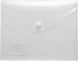 eco-eco A5 50% Recycled Clear Wallets Pack of 5 with Press Stud view 3