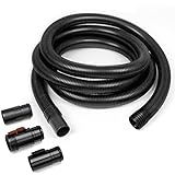 WORKSHOP Wet Dry Vacuum Accessories WS25022A Extra Long Wet Dry Vacuum Hose, 2-1/2-Inch x 20-Feet Locking Wet Dry Vac Hose for Wet Dry Shop Vacuums