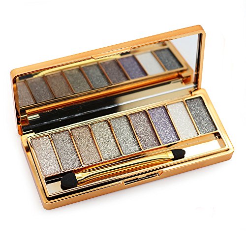 UCANBE Natural Nudes Professional 9 Colors Diamond Bright Colorful Eye Shadow Super Flash Sparkling/Glitter Eyeshadow Colour Palette,#3
