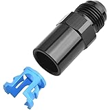 Amazon Com Edelbrock Efi Adapter Fitting 8 An Male To 3 8 Sae Quick Disconnect Female Screw Type Blk Anodized Finish Automotive