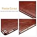 iPad Air 2 Case, [Vintage Classic Series] [Genuine Leather] Folio Flip Leather Case [Stand Feature] [Magnetic Closure] with Smart Cover Auto Sleep/Wake Function for Apple iPad Air 2/iPad 6 (Brown)