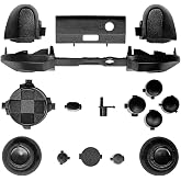 Yiootop Full matte Replacement Buttons Set Mod Kits for Xbox Series X/S, Repair parts LB RB LT RT Bumpers Triggers D-pad ABXY Start Back Sync Share Keys for Xbox Series X/S Controller (Black)