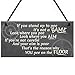 XLD Store Funny Toilet Sign Stand Up to Pee Chic Bathroom Door Loo Wall Art Plaque Gifts