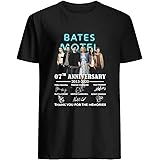 #Bates Movie Motel 7th Anniversary 2013-2020 cast Signed Vintage Gift Men Women T-Shirt