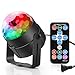 NSQY Sound Activated Party DJ Lights with Remote Control 7 Lighting Color, RGB Stage Disco Magic Strobe Ball Light for Party Birthday Wedding Bar Karaoke Club