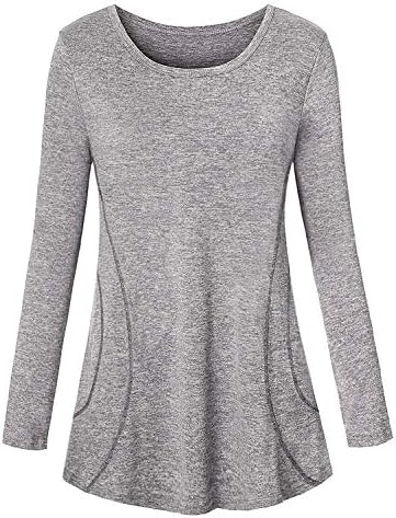 Cucuchy Womens Yoga Tops Flowy Fitness Workout Shirts Short Sleeve Activewear