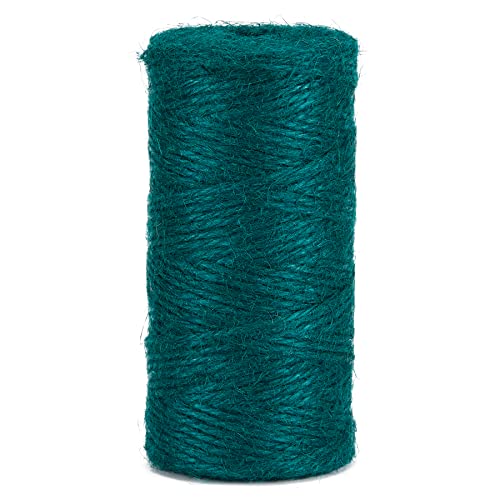 La cordeline Ficelle Jute Vert Menthe, 160m Ø 2 mm pour Jardinage, Bricolage, Activités manuelles et DIY