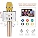 Wireless Karaoke Microphone, Portable Karaoke Machine for Kids with Bluetooth Speaker,USB-Stick Player, bluetooth wireless microphone for iPhone,Android, iPad ,TV(2018 UPDATED) (gold)