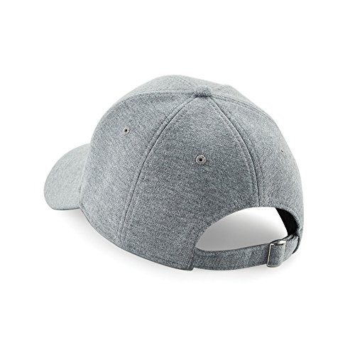 Beechfield Unisex Jersey Athleisure Baseball Cap (One Size) (Heather Grey)