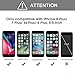OMOTON [4-Pack] Screen Protector for Iphone 8 Plus/ 7 Plus /6S Plus/ 6 Plus, 5.5Inch - Tempered Glass/ Guide Frame/ Easy Installation