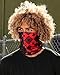 INTO THE AM Split Harlequin Breathable Neck Gaiter Masks Half Face Cover Wrap Cool Mask Bandana Festival Rave Balaclava Scarf