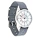 EasyRead Time Teacher Kids Analog Watch - Girls & Boys Teaching Watch - Tell The Time Childrens Watch - 3 Step Time Teacher Kids Watch - Easy to Read Dial & Red Blue Face - Grey Strap