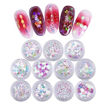 Amazon Com Nail Sequins 1g Chameleon Color Nail Sequins