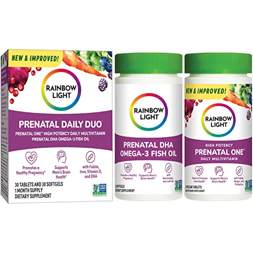 Rainbow Light Prenatal Vitamin, Vitamin C, D & Zinc, Daily Duo