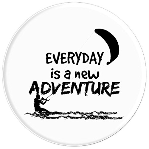 Everyday Is A New Adventure Kite Surfing Gift - PopSockets Grip and Stand for Phones and Tablets