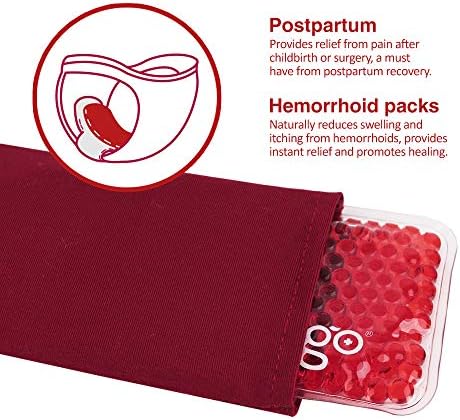 Newgo Reusable Perineal Ice Pack For Postpartum Hemorrhoid Pain Relief 2 Flexible Hot Or Cold Pack With 4 Soft Sleeves For Women After Pregnancy Buy Online At Best Price In Uae