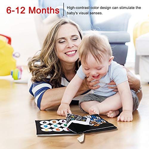 Singking High Contrast Black & White Soft Cloth Books Baby Touch and