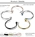FIBO STEEL 5Pcs 20G Stainless Steel Nose Ring Hoop Nose Studs Body Piercing 8MM