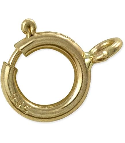 Spring Ring Clasps 100-Pack With Open Loops - Plated, Various Sizes ...