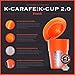 Reusable Carafe Filter - For 2.0 Keurig K Cup Coffee Maker - 1 Pod plus a FREE BONUS Scoop- Makes 3-4 Cups- By Coffee Bean N Leaf Brews