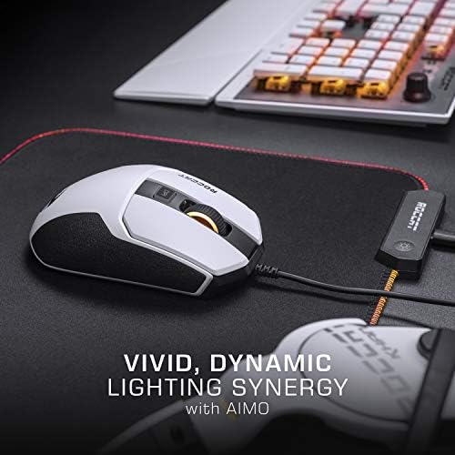 Roccat Kain 102 Aimo Mysz Gamingowa Rgb Bez Podkladki Pod Mysz Szary Czarny Amazon Pl Video Games