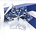 XIANGBAN Clear Crystal Snowflake Star Creative Snowflake Modeling Series Jewelry and Jewelry Box (Year Label Removable)