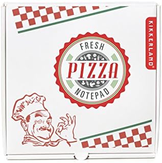 Kikkerland Pizza Notepad, 130 Notes, Box Holder, multicolor, 94 x 89 mm - Image 4