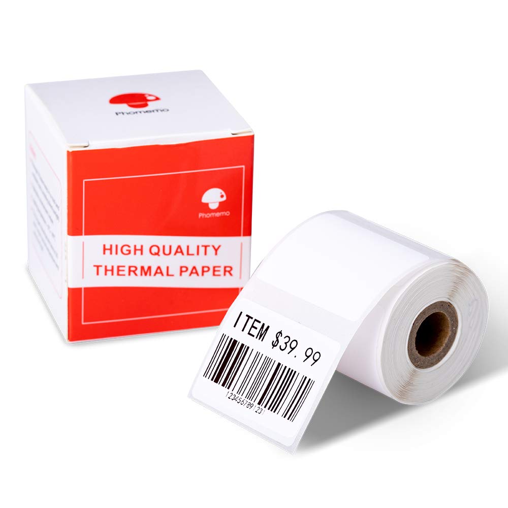 Phomemo M108 Printer Labels, M110 40x30mm Self-Adhesive Direct Thermal Labels Printer Label Paper for Phomemo M110 M108 M220 M221 Label Maker