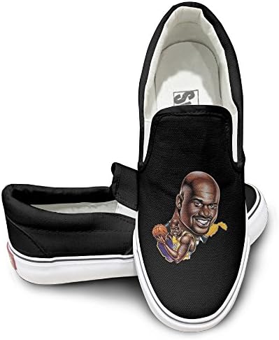 NF18G Shaquille O'Neal Poster Funny Canvas Shoes Size38 Black