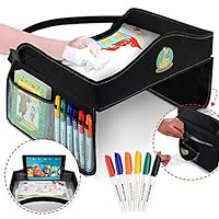 BABYSEATER Play Tray Kids Travel Tray with Dry Erase Top for Snacks and Car Activities for Toddlers
