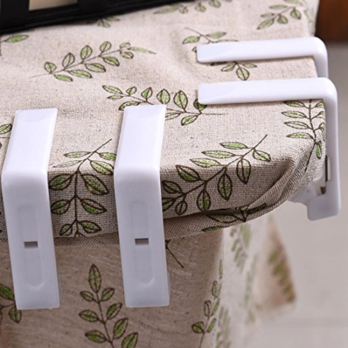 FineInno Endurable Tablecloth Clips Table Cover Clamps Plastic Tablecloth Holders Anti Wind for Outdoor ï¼ŒPartyï¼ŒRestaurant, Wedding (8pack)