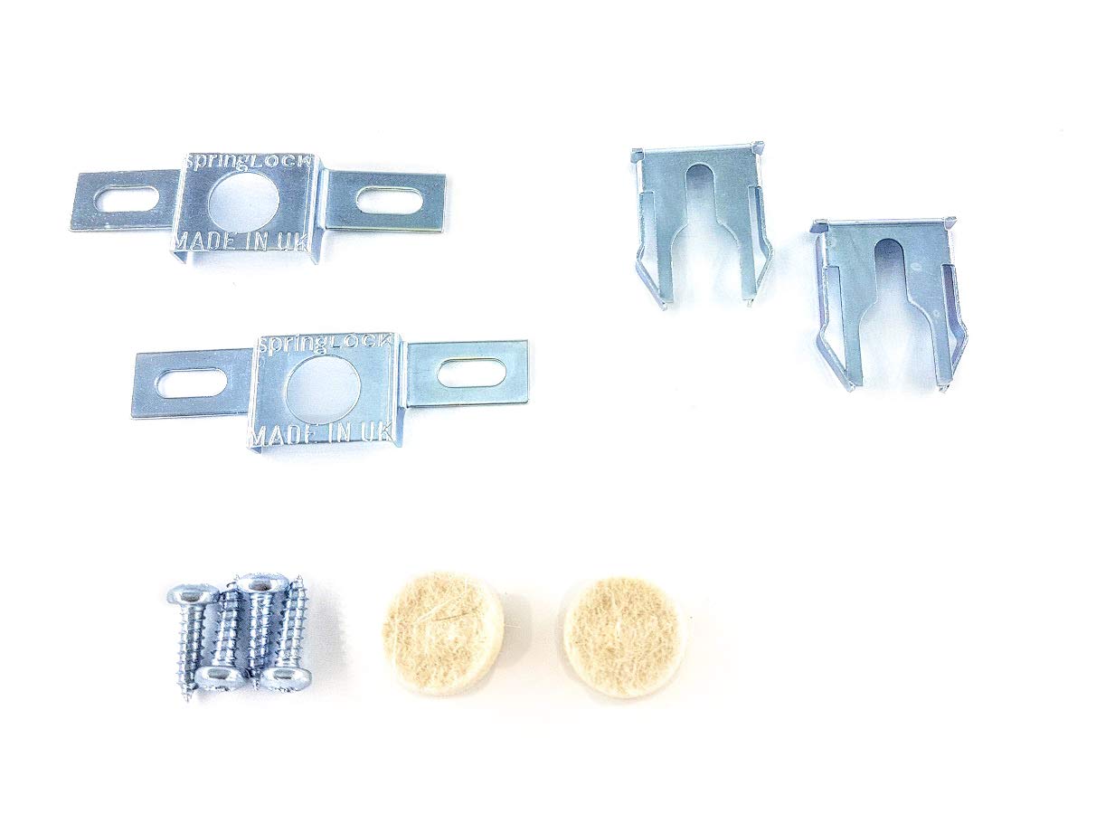 SpringLOCK Safe & Secure Anti-Theft Frame Fixing Hanging System - 5 x Packs - Side by Side Method