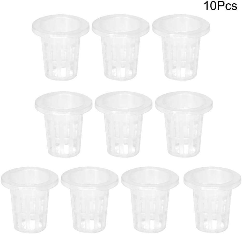 Jeffergrill 10pcs/Set Breathable Plastic Hydroponic Basket Cup for Garden Balcony Planting