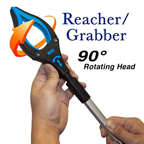 26 Inch Grabber Reacher with Rotating Gripper - Mobility Aid Reaching Assist Tool (Blue)