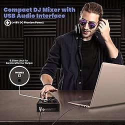 Pyle Professional Wireless DJ Audio Mixer