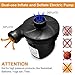 Electric Air Pump, Vocado Electric Pump, Portable Quick-Fill AC DC Inflator Deflator Pump with 3 Nozzles Included(AC 100-240V/DC 12V) for Air Mattress, Raft, Pool, Airbeds, Toy and Outdoor Camping