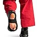 whistlekick Karate Sparring Foot Gear for Karate/Taekwondo Martial Arts Industry Best Warranty - No Toe Strap Stealth, Black (Adult, Medium)