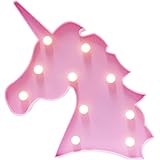 Unicorn Gifts Light Unicornio Party Supplies Lamp Battery Operated LED Night Lights Wall Living Room,Bedroom,Home, Christmas,Party as Kids Gift (pink unicorn)