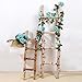 YILIYAJIA 4PCS(28.15 FT) Artificial Rose Vines Fake Silk Flowers Rose Garlands Hanging Rose Ivy Plants for Wedding Home Office Arch Arrangement Decoration(Blue)