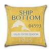 Vintage Series Throw Pillow Case U-Love Beach Cushion Cover for 18 X 18 Inch Nautical Pillow Inserts,4 Pack Coastal…