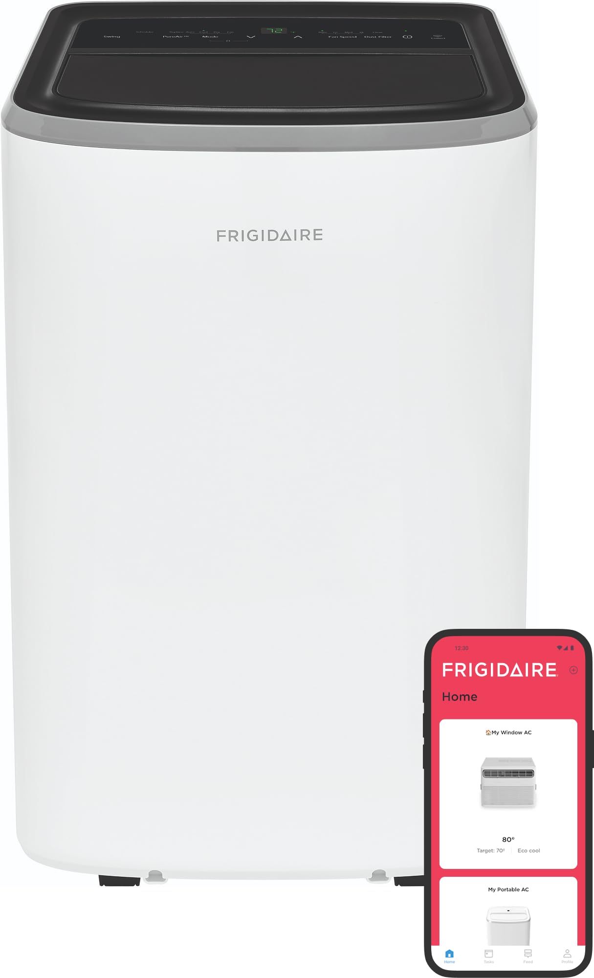 Photo 1 of ***SELLING AS PARTS ONLY-MISSING PARTS)***
Frigidaire 3-in-1 Smart Portable Room Air Conditioner with Wi-Fi 12,000 BTU (Ashrae) / 8,000 BTU (DOE), Cools Up to 550 Sq. Ft., Quiet Operation, White