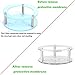 HAHOME Acrylic Speaker Base Stand,Ceiling Wall Mount Protective Stand for Echo Dot (2nd Generation), Clear