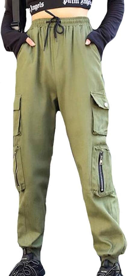 Amazon Cchy カーゴパンツ ロングパンツ サイドポケット ゴム イージーパンツ ストリート系 ダンスパンツ レディースp2104 ロングパンツ 通販