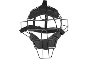 Catcher's Facemask, Lightweight Alloy Baseball Catcher Helmet with Soft Padded, Adjustable Softball Face Protection Cover for