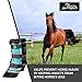 Kensington Horse Fly Boots with Comfortable Fleece Trim, Stay-Up Technology with Velcro Straps, Sold in Pairs of 2 (Black Ice Plaid)