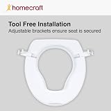 Homecraft Savanah Raised Toilet Seat Elongated 150 mm White view 7