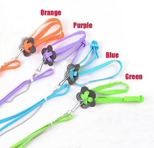 SSWQ Birds Harness Chain Soft Parrot Anti-bite Anklet Adjustable Leash #1 Rope Blue