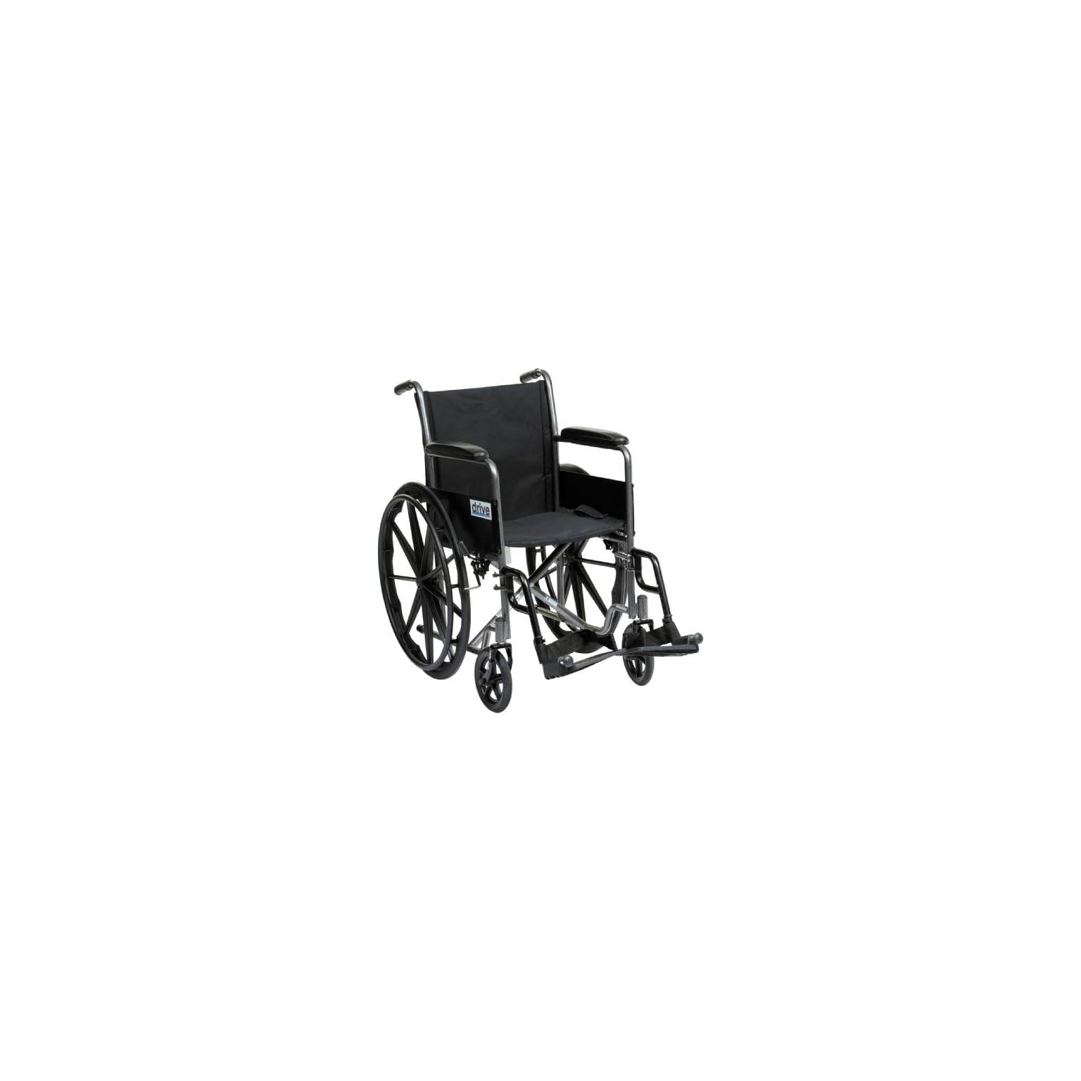 Drive DeVilbiss Healthcare Self Propel Silver Sport Wheelchair, 18 Inch