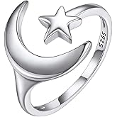 ChicSilver 925 Sterling Silver Ring Minimalist Teardrop High Polish Tarnish Resistant Comfort Fit Open Adjustable Ring for Women